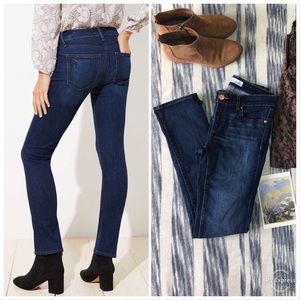 Loft Modern Straight Leg Jeans in Dark Indigo